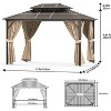 GustoWave 10' x 13' Heavy Duty Hardtop Patio Gazebo for Garden, Patios, Lawns - 2 of 4