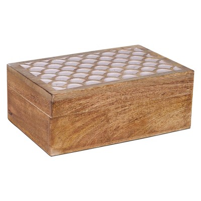 Mela Artisans Storage Box Scallop