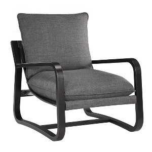 Vynxaria Blaire Sling Chair in  Fabric with Bronze Metal Frame - 1 of 4