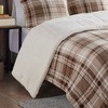 Sapphtopaz Bedding Quilt Set Solid Print Down Alternative Cozy Berber Solid Reversible Quilt Set with Throw Pillow 4 Piece - 2 of 4