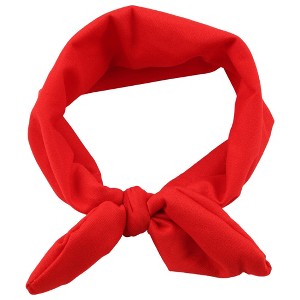 MyKids-Usa Newborn Baby Solid Color Bunny Ear Shape Elastic Headband - 1 of 2