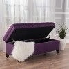 NicBex Modern 50" Storage Bench Wood Accent Stools with Button Tufted Top for Bedroom and Entryway - 2 of 4