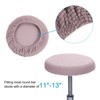Unique Bargains Non-Slip Washable 11"-16'' Elastic Round Bar Stool Seat Cushions for Chair Stool 2 Pcs - 3 of 4