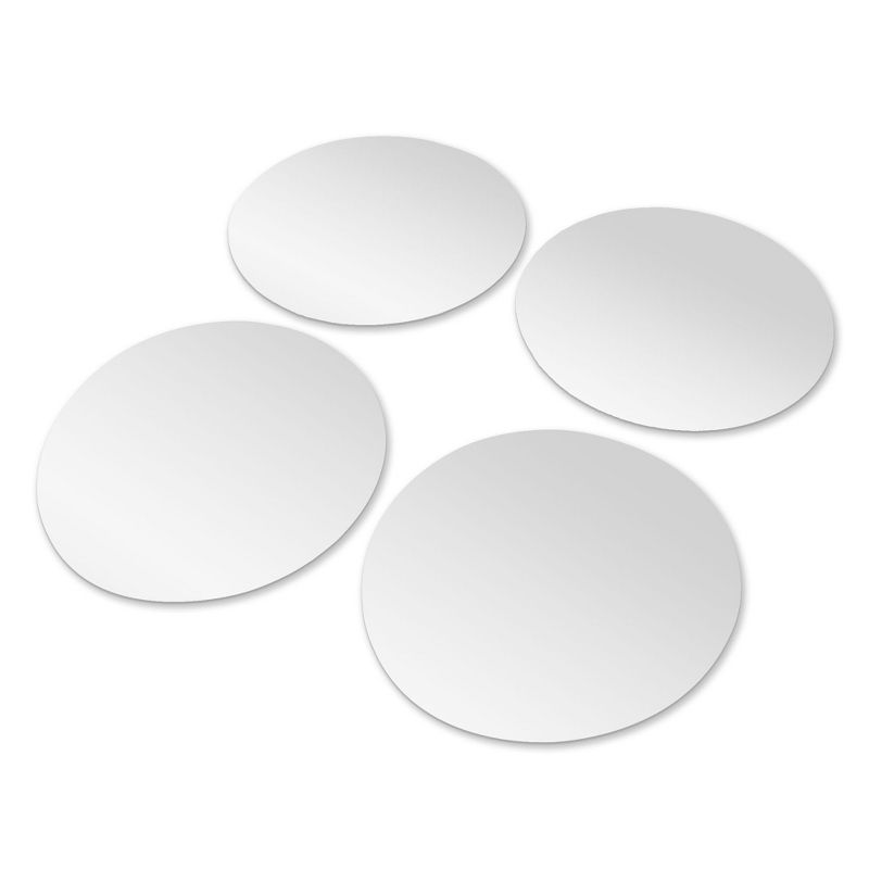 Americanflat Adhesive Mirror Tiles - Peel and Stick Mirrors for Wall - Frameless Round Mirrors for Bedroom and Living Room Décor, 5 of 8
