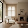 Art Leon Wood and Fabric Accent Chair - 3 of 4