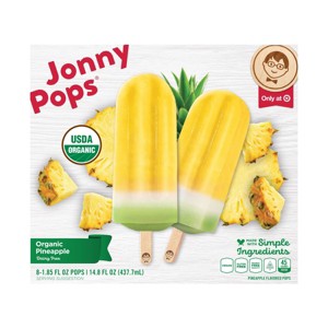 Jonny Pops Frozen Organic Pineapple Pops - 14.8 fl oz/8ct - 1 of 1
