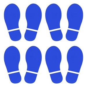 Unique Bargains Home Classroom Floor Stairs Decal PVC Footprint Sticker 4 Pairs - 1 of 4