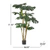 Sapphtopaz Artificial Monstera Tree, Artificial Tree Decorative Faux Plants Indoor with Wood Trunk, Room Decor for Home, Porch - 3 of 4