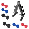 Coucheta Dumbbell Hand Weights for Home Gym, Hex Neoprene Coated Dumbbell Sets with Storage Box/Rack - 2 of 4