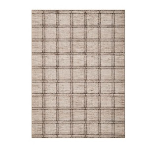 Washable Indoor Modern Living Room Area Rugs, Geometric Checkered Home Decor Carpet for Bedroom Dining Room Nursery - 1 of 4