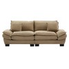 Corduroy Sofa Sleeper Couch Loveseat Sofa with Pillows Comfy Upholstered Deep Seat Sofa for Bedroom,Living Room,Apartment,Office,Dorm-Khaki Corduroy - 2 of 4