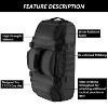 65L Large Duffle Bag, 3-in-1 Tactical Backpack MOLLE Pack for Sports, Gym, Outdoor, Black - 4 of 4