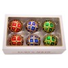 Kurt Adler 80MM Glass Red, Green and Blue Jewel 6-Piece Ball Ornament Set - 2 of 4