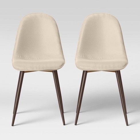 2pc Copley Upholstered Dining Chairs Cream Project 62 Target