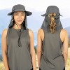 SUN CUBE Womens Sun Hat Neck Flap Cover, UV Protection Wide Brim Fishing Hiking Hat, Ponytail Foldable Summer Beach Outdoor - 4 of 4