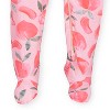 Gerber Baby and Toddler Girls' Buttery-Soft Snug Fit Footed Pajamas - Just Peachy - 4T - 4 of 4