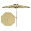 7.5ft Patio Umbrella, Table Umbrella Outdoor Patio with Crank Lift & Push Button Tilt, 6 Sturdy Ribs for Yard, Deck, Pool - 4 of 4