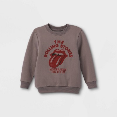 Toddler Boys' Rolling Stones Fleece Pullover - Gray 2T
