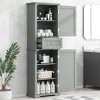 67 Inch Tall Bathroom Storage Cabinet, Bathroom Cabinets With Drawer And Adjustable Shelf, Bathroom Cabinets Modern-Cuddlewood - 2 of 4