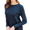 Women's Luxe Long Sleeve Top With Pockets - Basic Bae - 4 of 4
