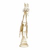 Roman 12.5 Inch Deer Tree Topper Glittered Wire Design Deer Crystal Accents Tree Toppers - 3 of 4