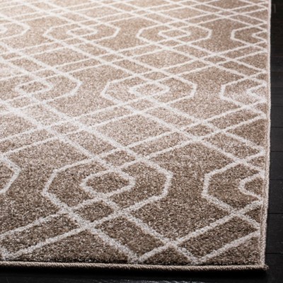 Reversible Hand-Knotted Brown Cotton Blend 4' x 6' Area Rug