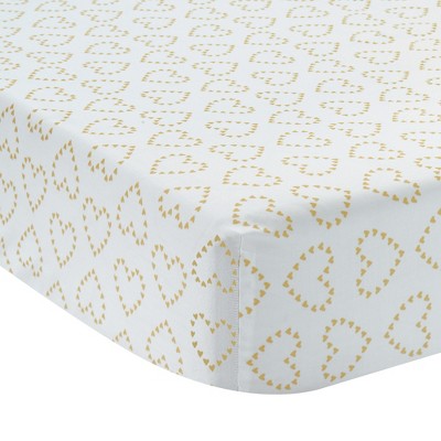 metallic gold crib sheets