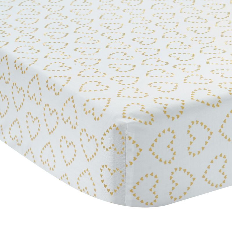 Lambs & Ivy Confetti Fitted Crib Sheet - White, 1 of 4