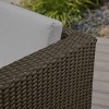 Puerta Wicker Loveseat - Brown/Gray - Christopher Knight Home: Weather-Resistant Patio Sofa, Iron Frame - 2 of 4