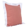20" X 20" White And Golden Yellow 100% Cotton Geometric Zippered Pillow - 4 of 4