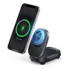 INIU MagPro Pad & Stand Qi2 15W Magnetic Wireless Charger - Black: USB Connection, Quick Charge - 2 of 4