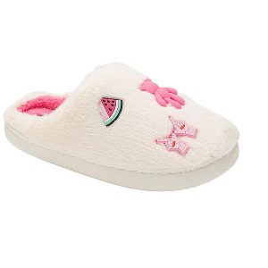 Kensie Women’s Slippers - Cozy House Slippers for Women, Soft Indoor Slides with Fun Patch Details - 1 of 4