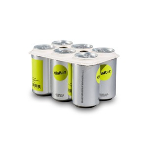 Visitor Non-Alcoholic Lager - 6pk/12 fl oz Cans - 1 of 3