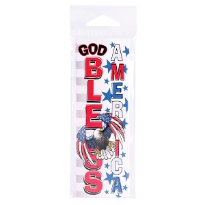Dicksons BKM-3200 God Bless America Red, White, and Blue 5 Inch Paper Place Keeper Bookmark Pack of 12 - 1 of 2