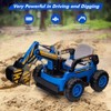 Coucheta 12V Kids Ride-On Excavator Truck: Remote & Digging Arm, 12V 10Ah, 4x75W Motors, LED Light, Music/USB, Gift - 3 of 4