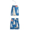Future Planet Boys Kids Premium Designer Azure Fast-Dry 7" Swim Trunks Sailboats - 4 of 4
