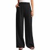 Clearlove Women's High Waisted Wide Leg Dress Pants Flowy Trousers with Elegant Drape Professional Office Pants - 2 of 4
