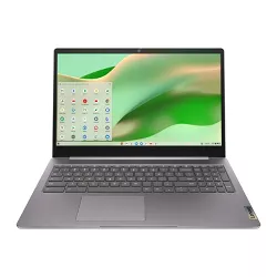 Lenovo 15.6" Touchscreen IdeaPad 3 Chromebook with Chrome OS - Intel Processor - 4GB RAM Memory - 128GB Storage - Gray (82N4002SUS)