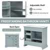 Mshliw 36 Inch Bathroom Vanity with Sink, Freestanding Cabinet with 2 Tip-Out Drawers, Soft Close Door, Ceramic Top - 3 of 4