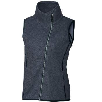 Women`s Recycled Full Zip Fleece Vest W/ Wrinkle Resistance