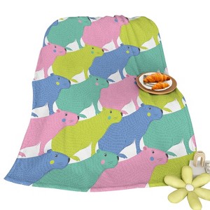 SEVOBAL Baby Blankets Capybara Flannel Blankets Animal Blankets Throw Blanket Super Soft Animal Blanket Christmas Gifts, Multicolored, 30"*39"*0.25" - 1 of 4