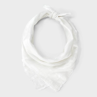 Women's Scalloped Scarf - Universal Thread™ White