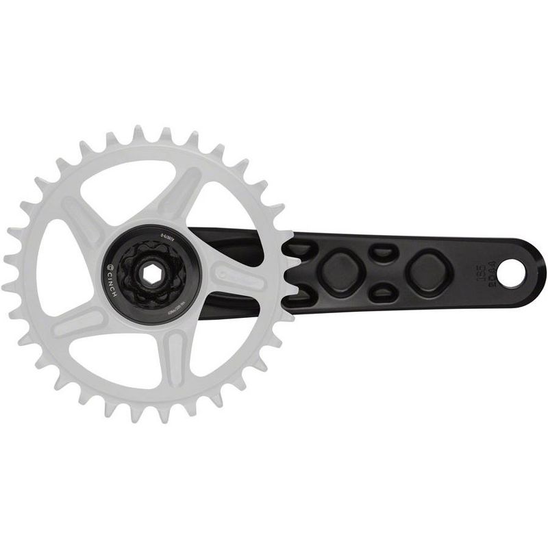 RaceFace Turbine Crankset - 175mm, Direct Mount, 143mm Spindle with CINCH Interface, 7050 Aluminum, Black, 4 of 5