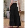 INSPIRE CHIC Women's Summer 2026 Elastic High Waist Swing A Line Maxi Skirts - 3 of 4