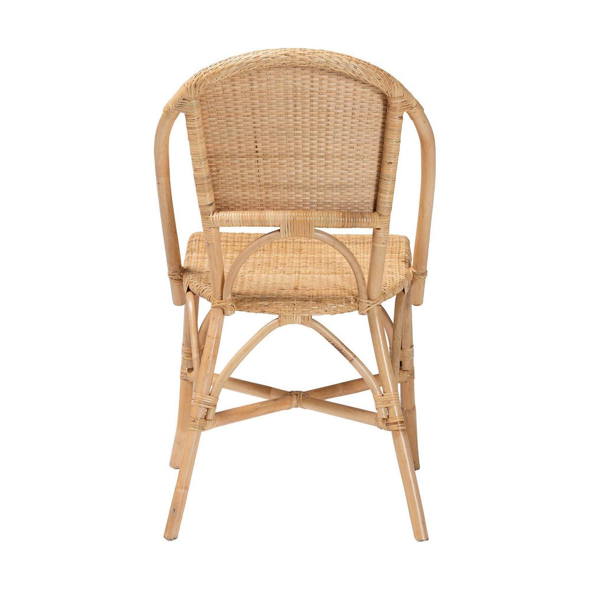 bali & pari Jaylyn Bohemian Natural Rattan Dining Chair Natural - thumbnail 4