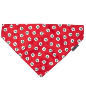 The License House Ohio State Buckeyes Dog Tossed Decals Slide-On Bandana - 1 of 3