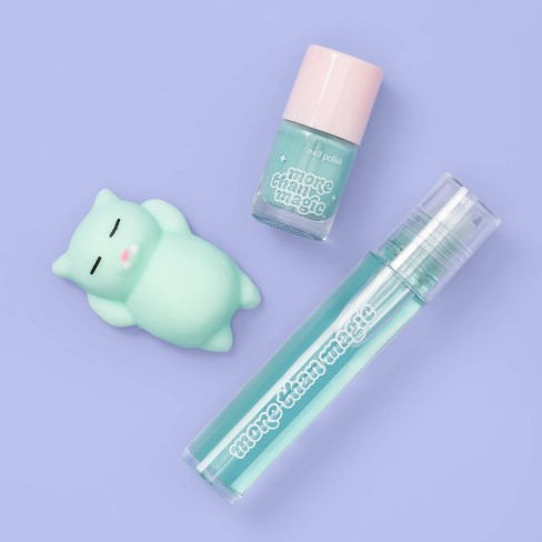 Lip Nail Set With Squish Toy Green 3ct More Than Magic Target