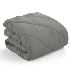 All Season Lightweight Comforter 1PC Solid Color Comforters Ultra Soft Microfiber Down Alternative Diamond Stitch Comforter - Lux Decor Collection - 1 of 4
