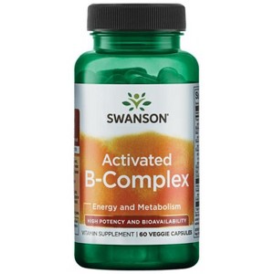 Swanson Vitamin B Activated B-Complex - High Potency and Bioavailability Veggie Capsule 60ct. - 1 of 2
