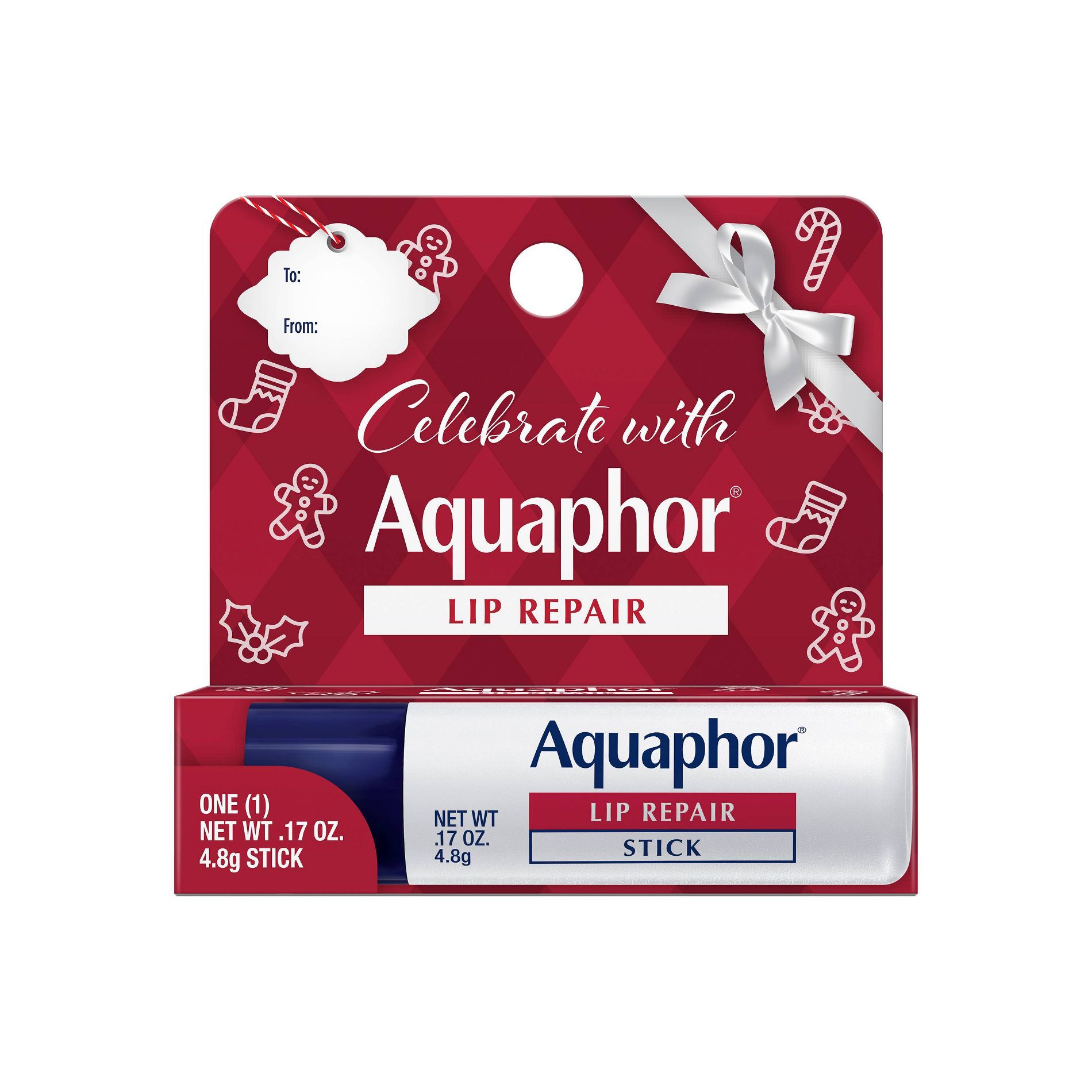 Aquaphor Lip Repair Stick Single Lip Balm - Red - 0.17oz